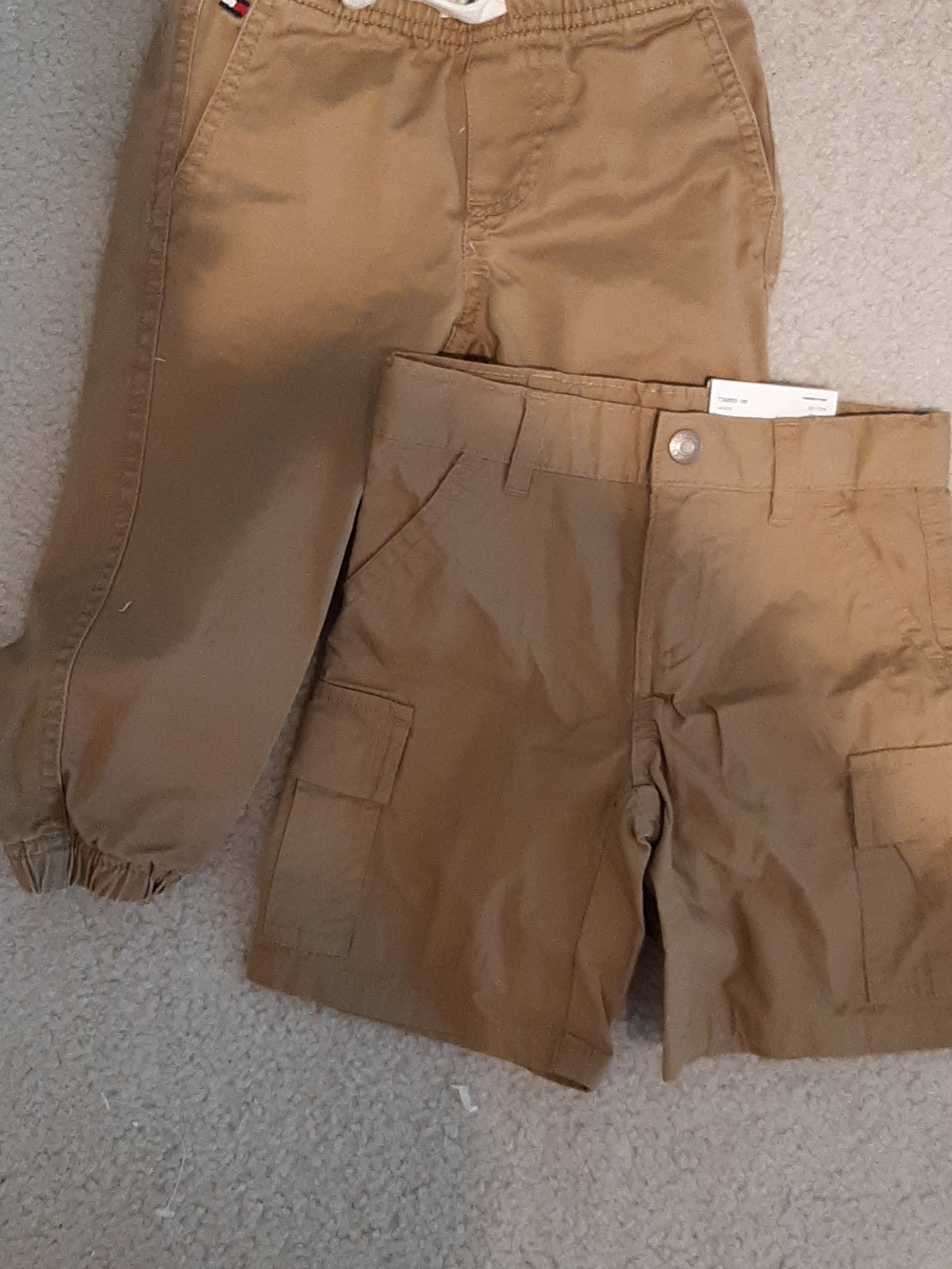 Tommy Hilfiger 2T Khaki Jogger Pants And NWT Cargo Shorts